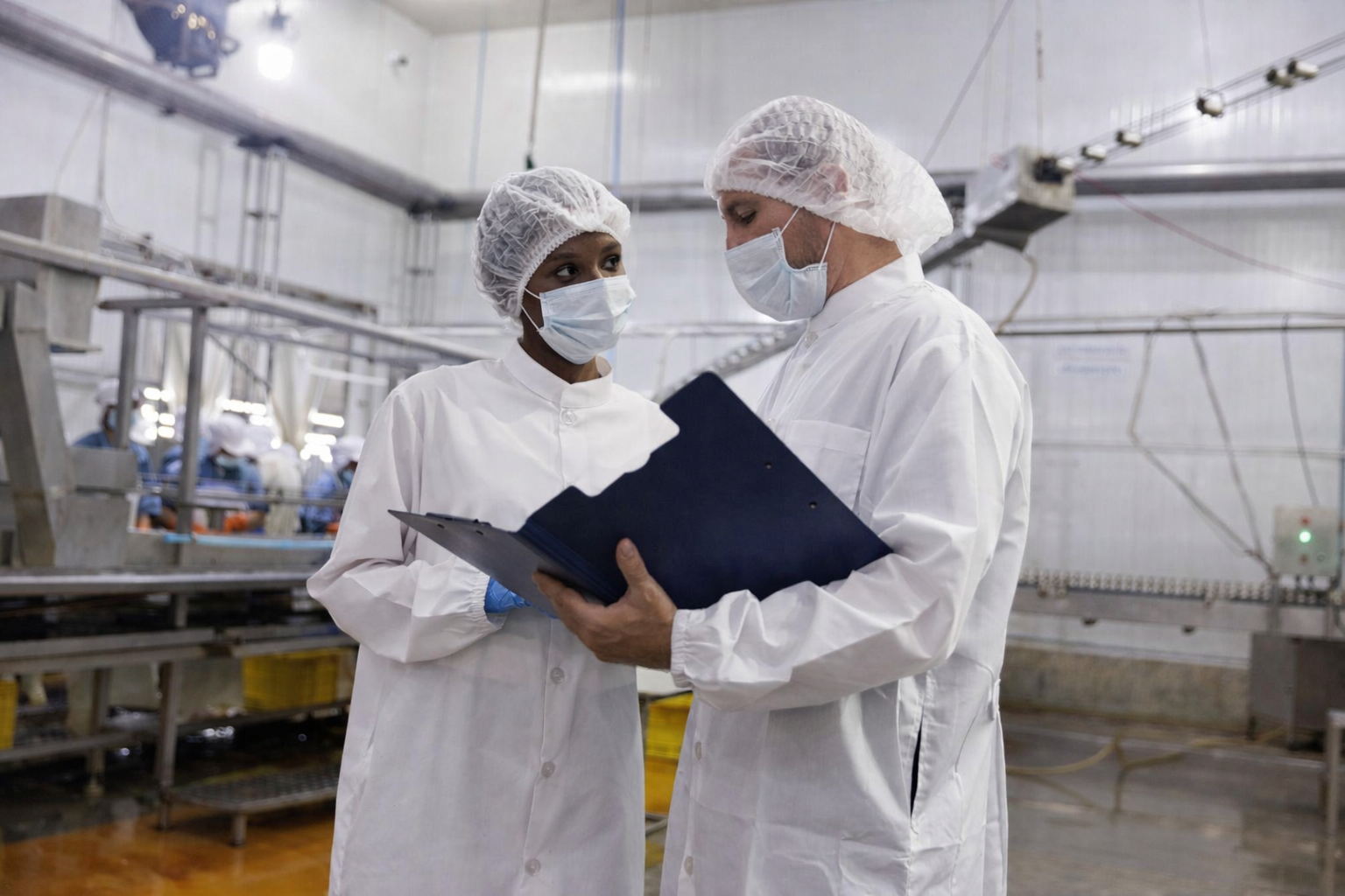 Food safety inspection in a food processing facility